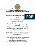 Watikah Pelantikan Pengawas Pss