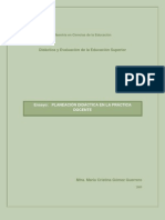 ENSAYO Planeación Didáctica en La Práctica Docente CGG