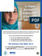 Fair Housing Poster Religion