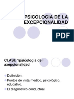 Psicologia de La Excepcionalidad