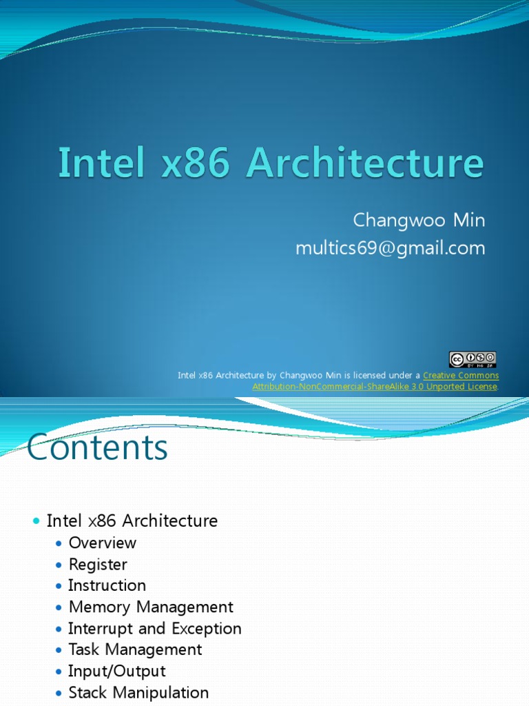 Intel x86 Architecture Overview | PDF | Instruction Set | Digital ...