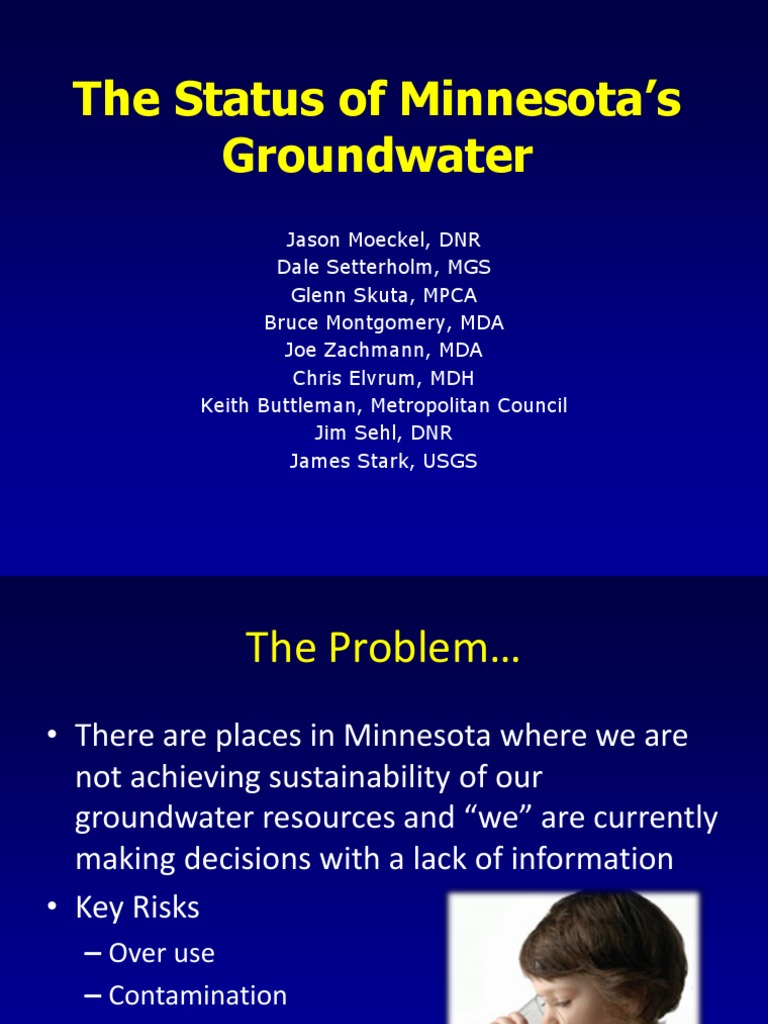 Minnesota Groundwater Sustainability Issues | PDF
