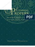 Lalemant Propers, 391 Pages, Simple English Psalm Tones