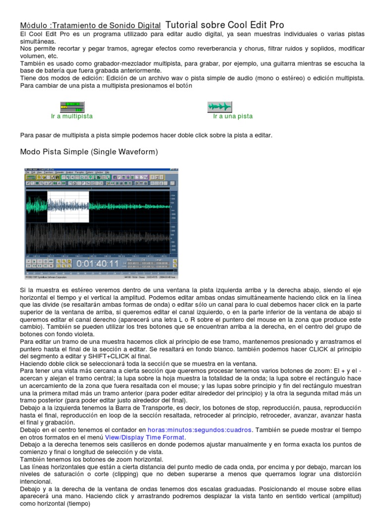 Manual Cool Edit | PDF