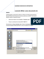 Guardar Un Documento Desde OpenOffice