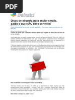 Dicas de Etiqueta Para Enviar Emails
