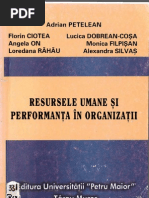 2003 Adrian Petelean - Resursele Umane Si Performanta in Organizatii