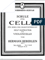 Self-Instructor for Violoncello, Op.7 (Heberlein, Hermann) Part I