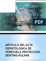 Bases Intermedias y Protectores Dentino Pulpares
