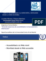 Tema 5 Accesibilidad A La Web Movil. Movilidad Desde La Web Accesible Formato