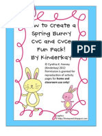 How To Create A Spring Bunny CVC and Cvce Fun Pack! by Kinderkay