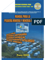 Manual Tecnico Pequeña Mineria y Mineria Artesanal PDF