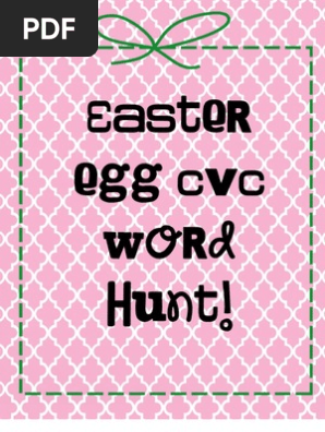 Easter Egg Cvc Words