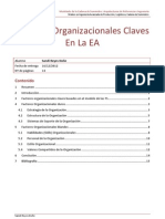 Factores Organizacionales Claves en La EA