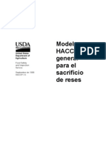 HACCP modelo sacrificio reses