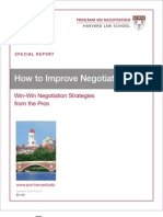 Harvard Improving Negotiation Skills