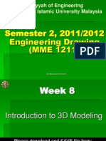 Semester 2, 2011/2012 Engineering Drawing (MME 1211) : Kulliyyah of Engineering International Islamic University Malaysia