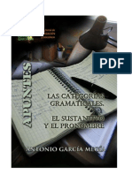 17301315 Las Categorias Gramaticales El Sustantivo y El Pronombre