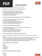 Teste Vocacional