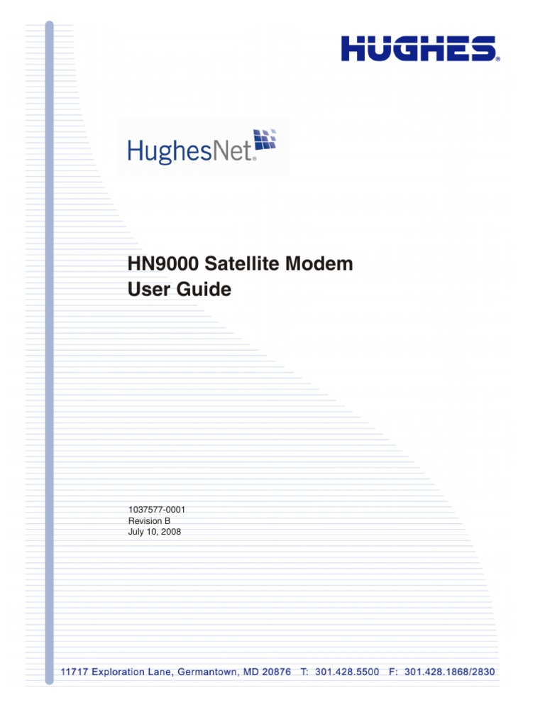 HughesNet HN9000 Satellite Modem User Guide | PDF | Internet Access ...
