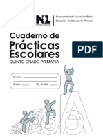 27064 Cuaderno de Practicas Escolares de Quinto Grado