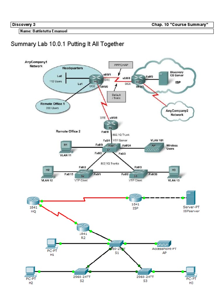 D3-10.0.1.2 Putting It All Together | PDF | Computer Network | Router ...