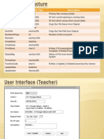 Database structure and document printing queue system