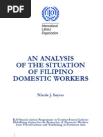 ILO - An Analysis On The Situation of Filipino Domestic Workers