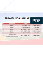 Takwim Liga Hoki KPM 2013