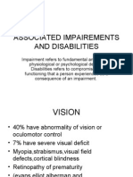 Associated Impairements and Disabilities in cp