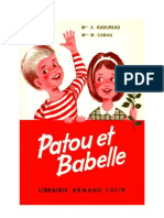 Langue Française Lecture CE1 Courante Patou et Babette Radureau Cabau 1960