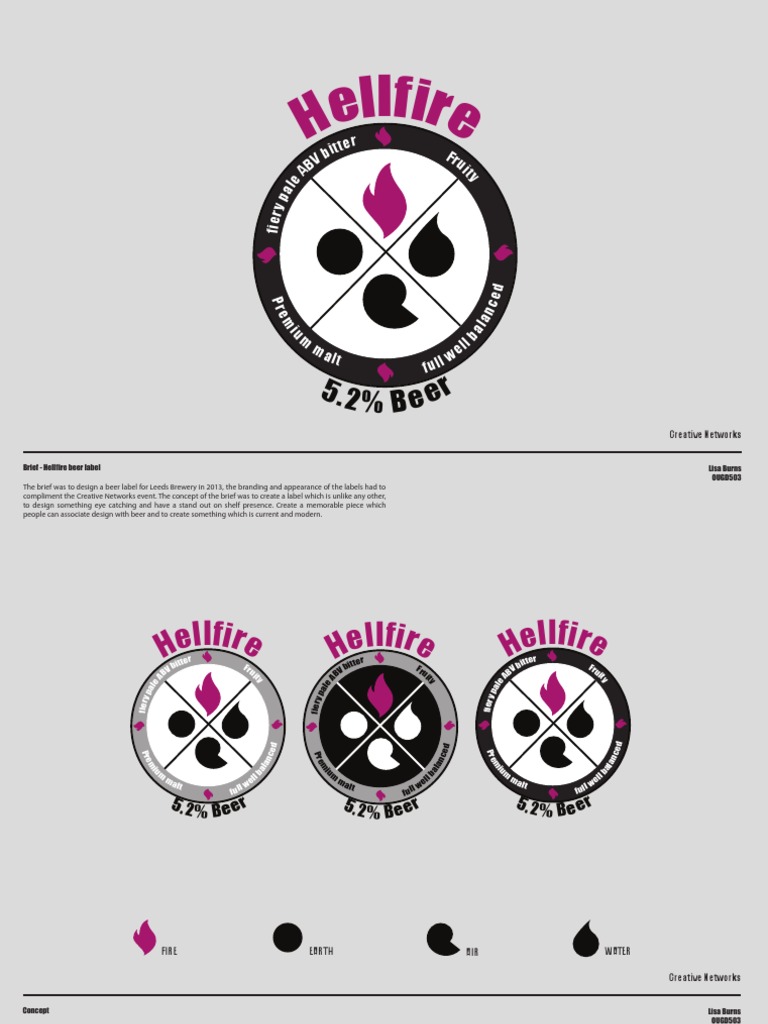 Hellfire Beer Label Design Brief | PDF