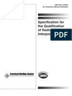 Aws b5.15 2003 Specification for the Qualification of Radiographic Interpreters
