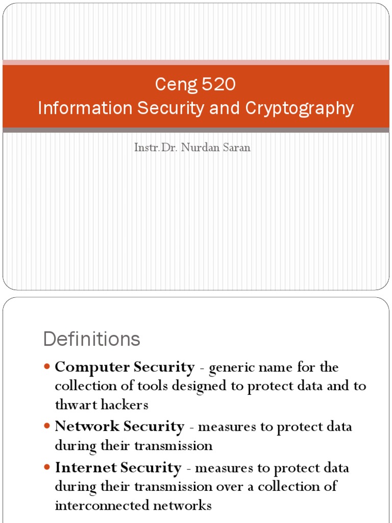 Cryptography in Information Security | PDF | Key (Cryptography ...
