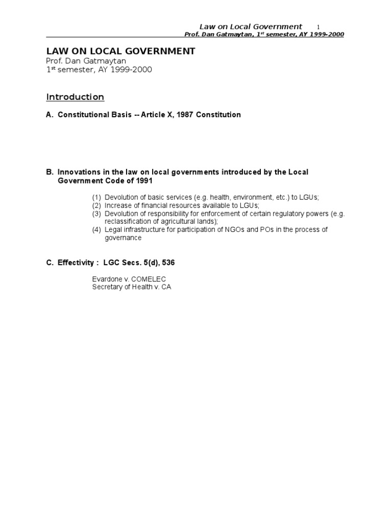 Loc. Gov't. Code-Reviewer | PDF