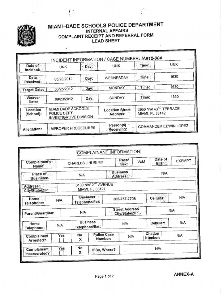 Sergeant Bradley Rosh - MDSPD Sworn Affidavit | PDF