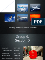 Industry Analytics: Aviation Industry: A Presentation by Group 9
