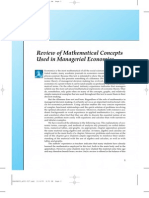 Mathematics Used in Managerial Economics