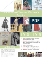 One Hundred Years of Women's Fashion: by Shannon Perry