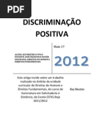 DISCRIMINAÇÃO POSITIVA TRABALHO