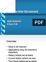 3D On The Web (3d Internet) : Ankur Kushwaha B.Tech (C.S)