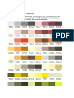 B.S. 4800 Colour Chart.