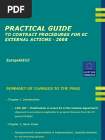 Practical Guide: To Contract Procedures For Ec External Actions - 2008