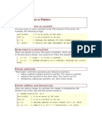 Arrays and Pointers (1D Arrays)