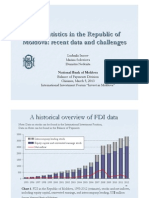 FDI Statistics in The Republic of Moldova: Recent Data and Challenges
