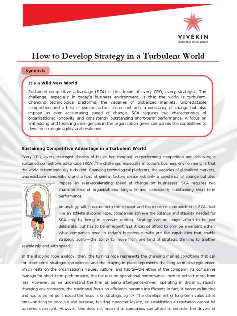 Strategic Agility for Competitive Advantage | PDF | Leadership ...