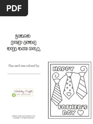 Color Card Father Ties