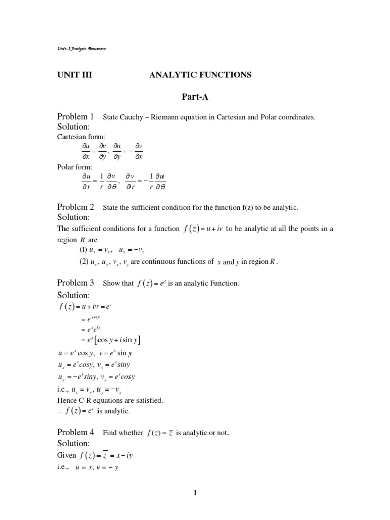 Unit 3 Equations Complex Number