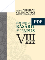 NICOLAE VELIMIROVICI MAI PRESUS DE RASARIT SI DE APUS-VIII-cugetări