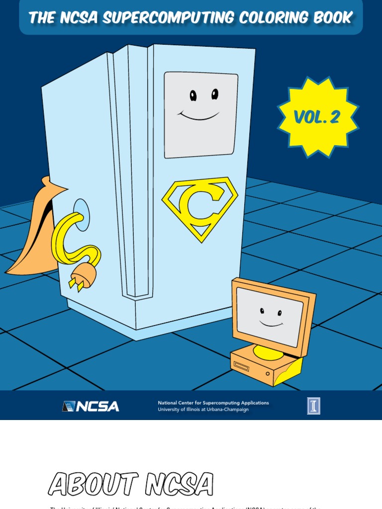 NCSA Supercomputing Coloring Book | PDF | Supercomputer | Science And ...